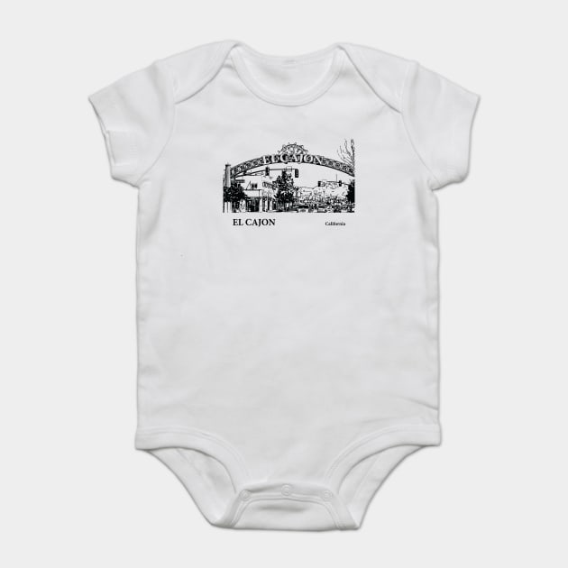 El Cajon California Baby Bodysuit by Lakeric